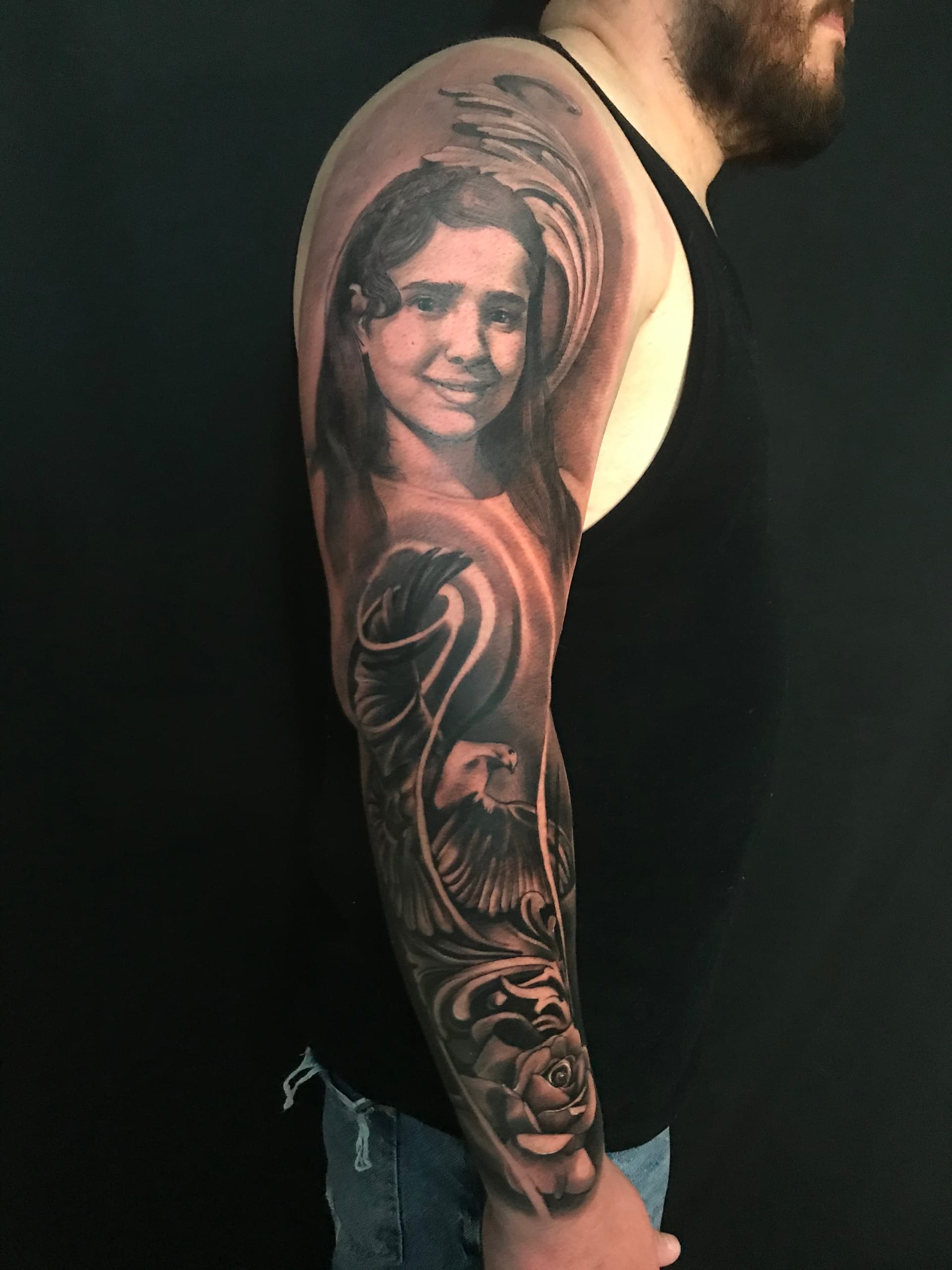 Tatuaje de realismo por Adrian Alarcón — trabajo 4
